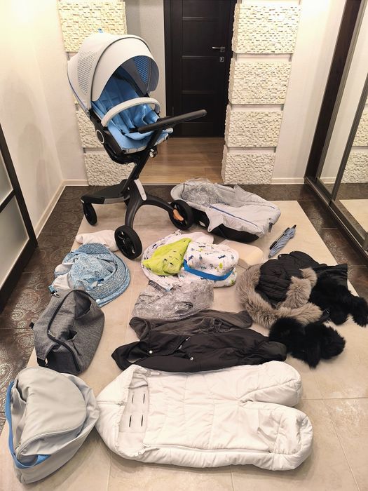 Коляска візочок Stokke xplory+багато комплектуючих