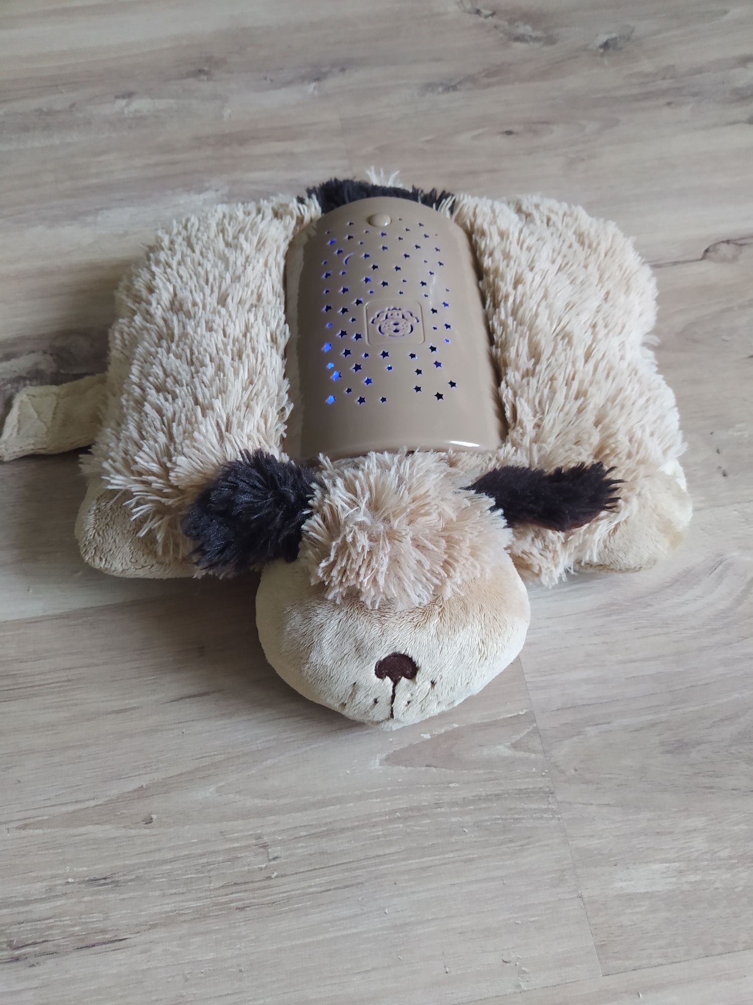 Poduszka projektor gwiazd świecąca Pillow Pets pies z timer timerem