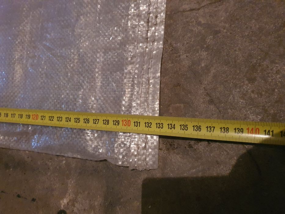 Worki polipropylenowe 130x80. Wzmocnione sznurkiem.