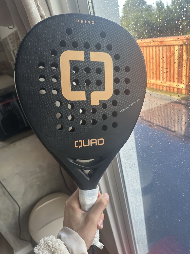 Raquete Padel “Quad Rhino - Black Edition” - Como Nova