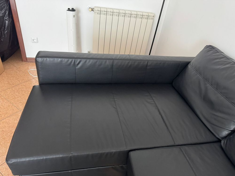 Sofa ikea preto pele (MUDANCA )