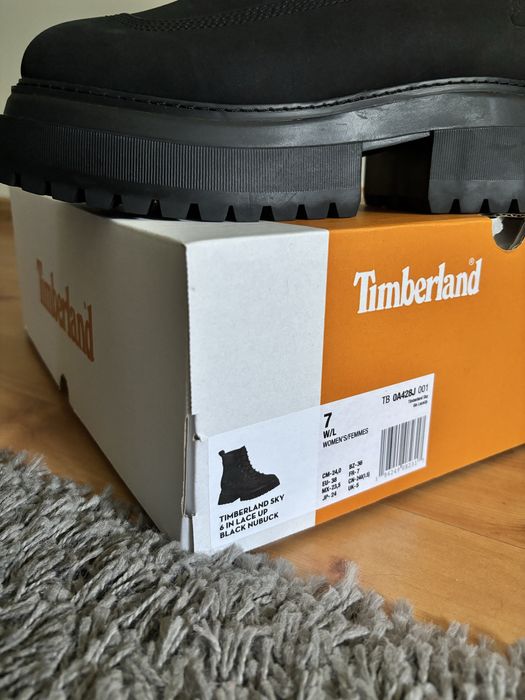 Timberland buty jesień skóra czarne