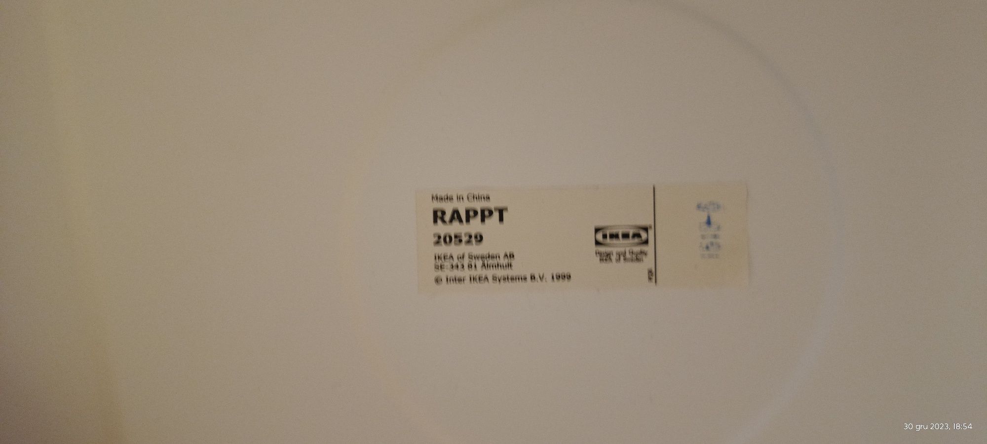 Lampion biały Rappt Ikea