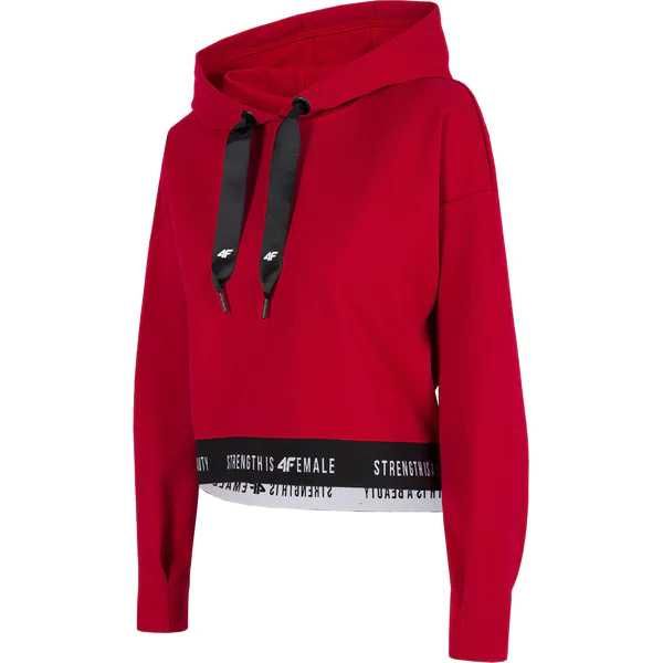 bluza 4F M 38 czerwona z kapturem
