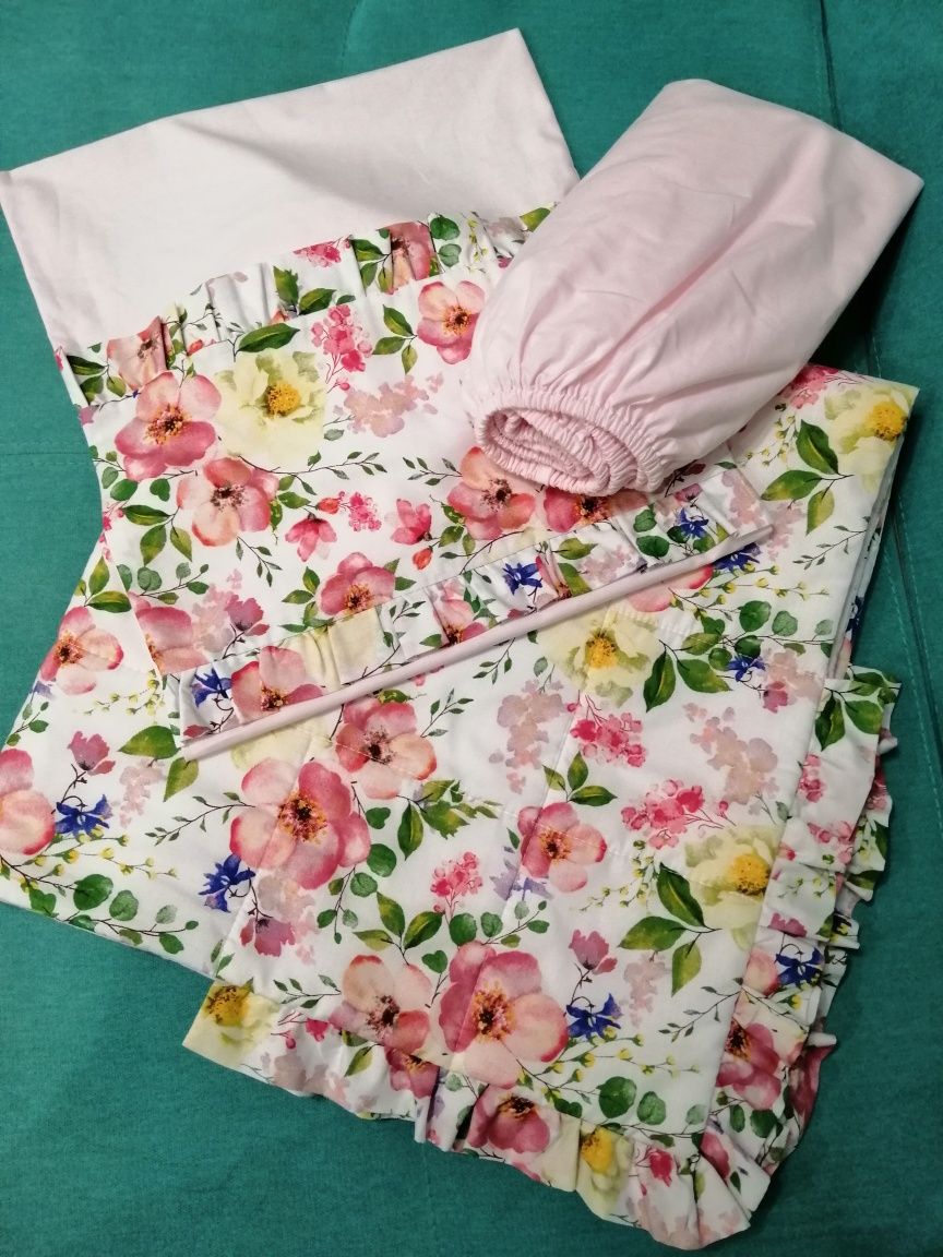 Комплект детского постельного белья в кроватку "Цветы яблони"