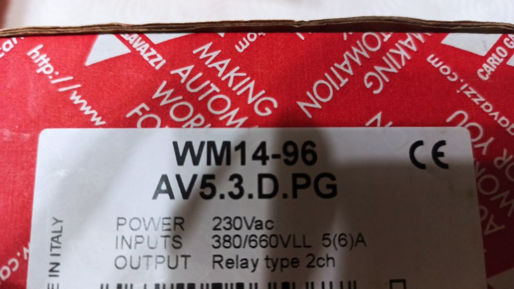 Analisador de energia CARLO GAVAZZI WM 14-96 AV5.3.D.PG