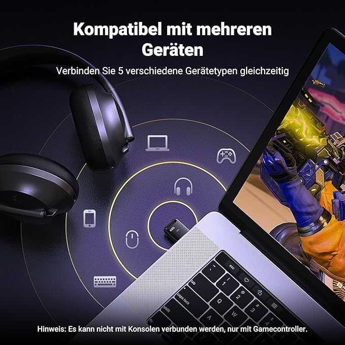 UGREEN — Adapter Bluetooth 5.4 USB do komputera