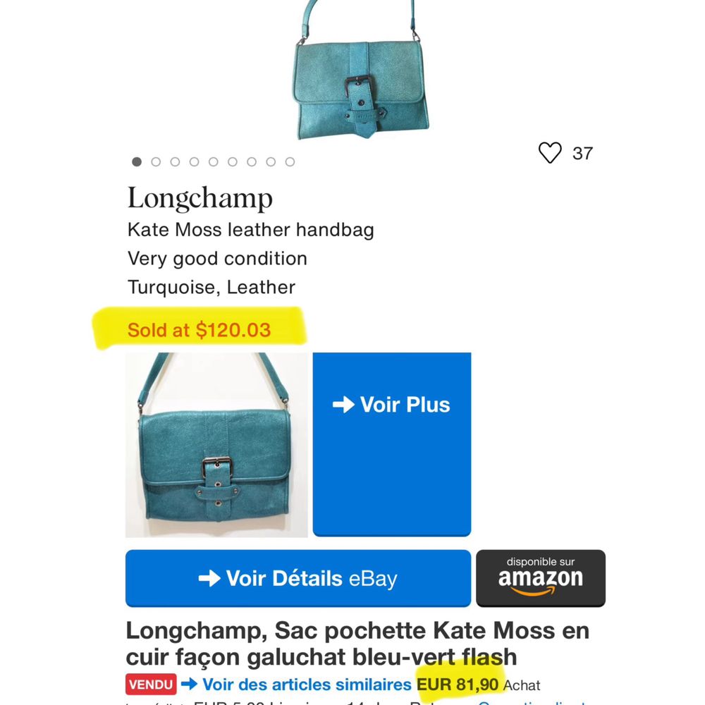 Сумка-клатч Kate Moss Longchamp original !