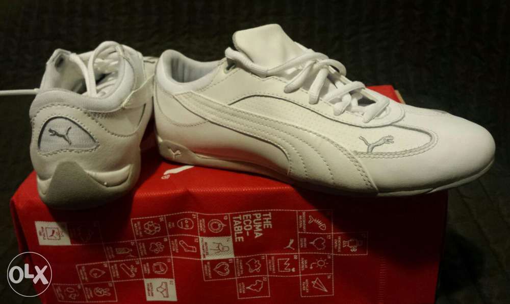 Puma sportowe skóra halówki białe r. 38