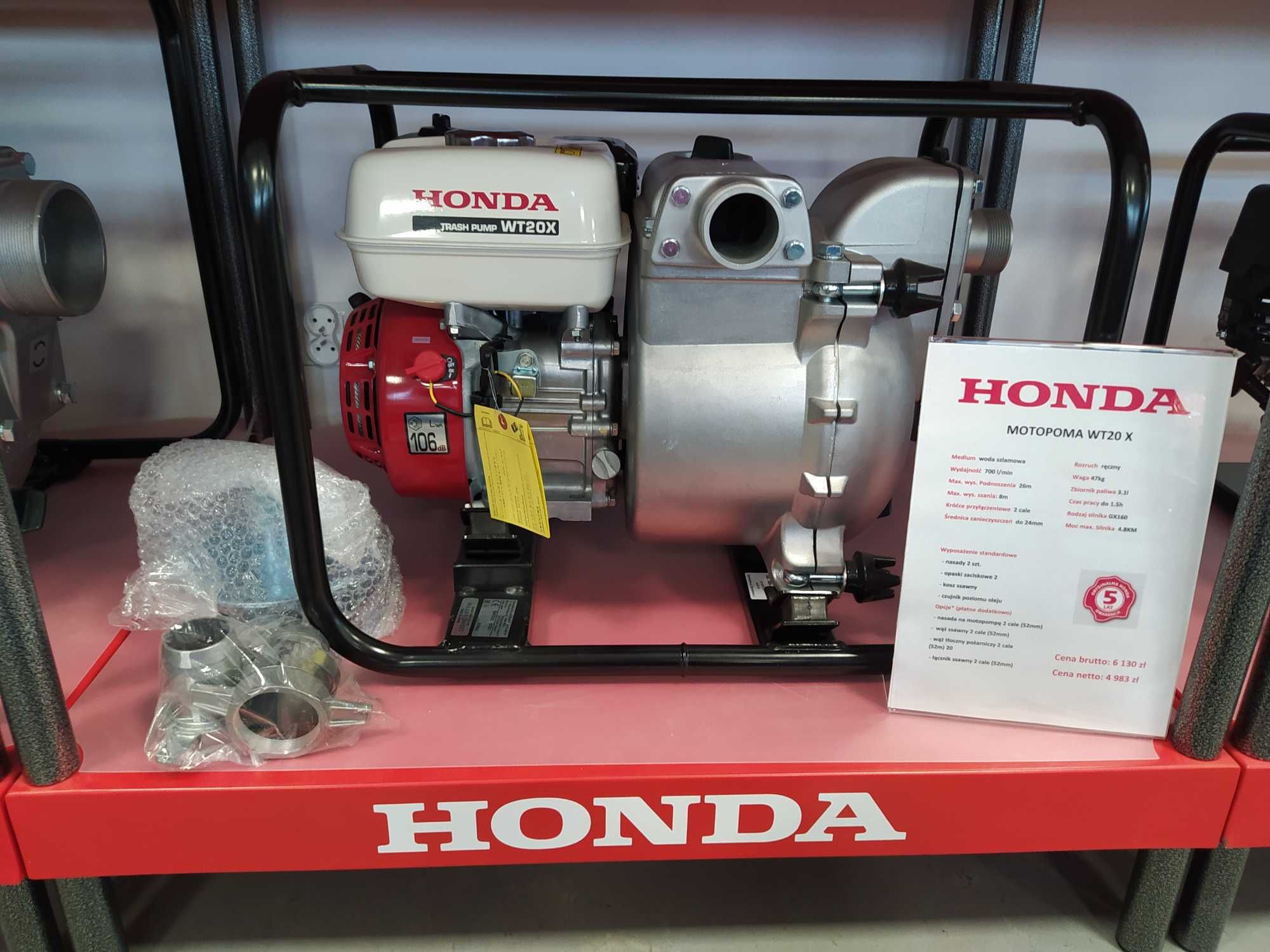 Pompa Honda oryginalna 700l/min 5 lat gwarancji WT20X