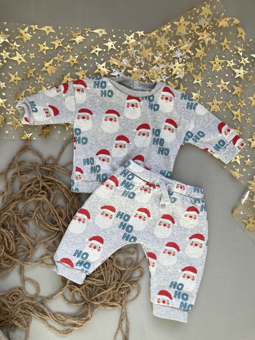 Komplet świąteczny dres mikołaj 62 cm