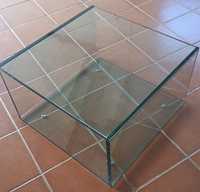 Mesa centro em vidro