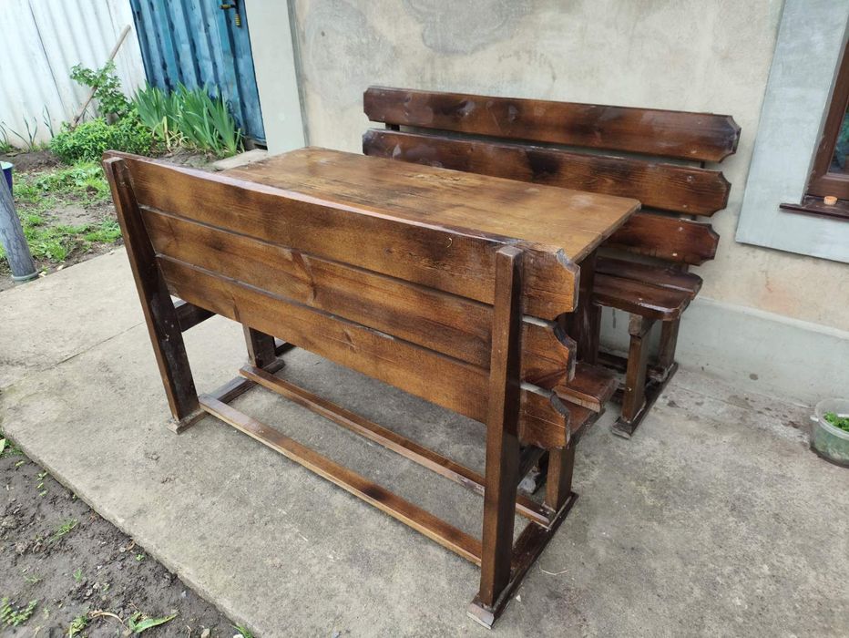 Садовий комплект стіл та лавки