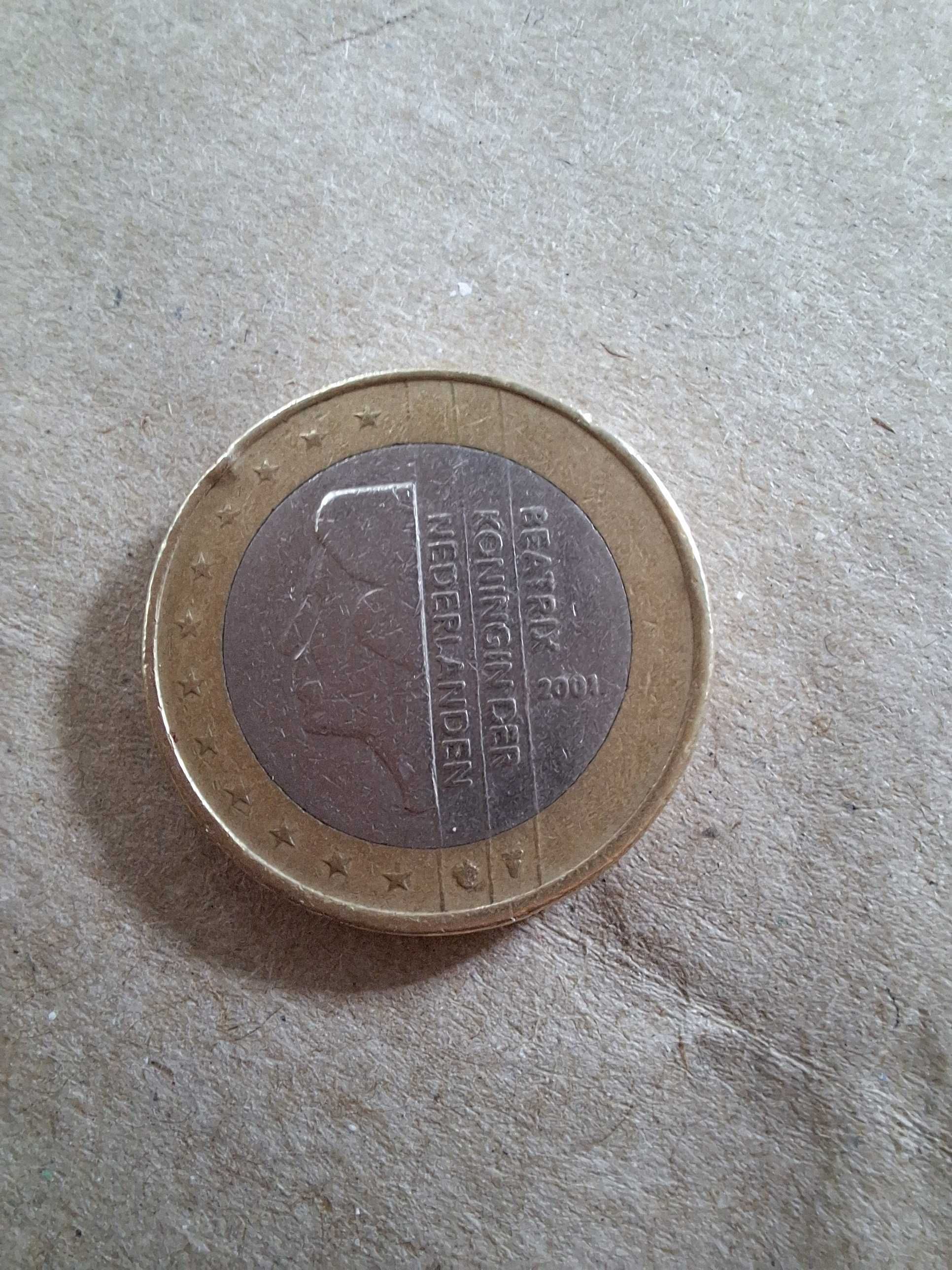 Moeda de 1€ Beatrix Koningin Der Nederlanden RARA