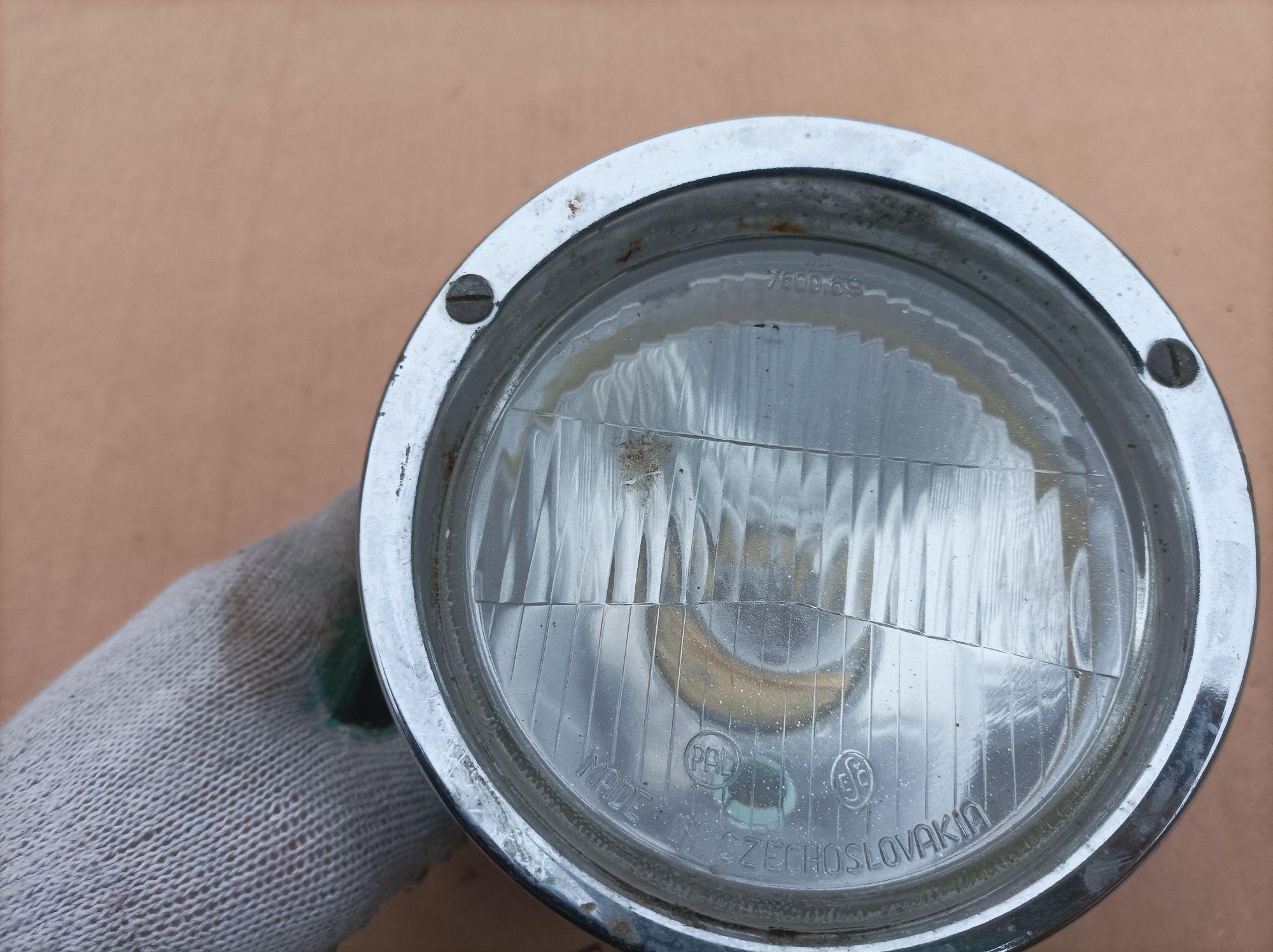 Lampa przednia ramka odblask szkło jawa 50 mustang oprawa