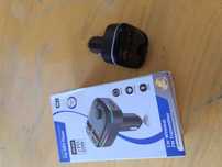 Transmiter Samochodowy FM Bluetooth 5.0 | 2x USB + usb-c | MP3