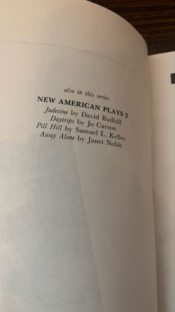 New American Plays 1