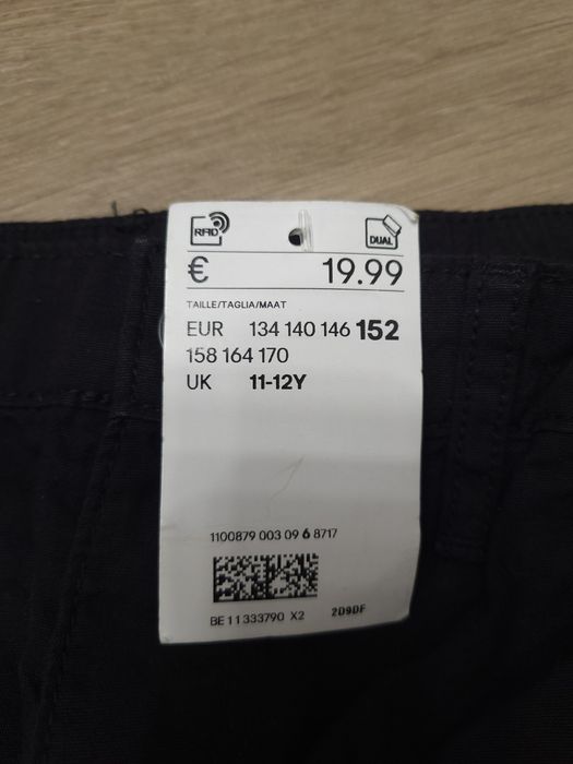 Модні широкі штани карго, джинси на 11-12 років. Фірма H&M.