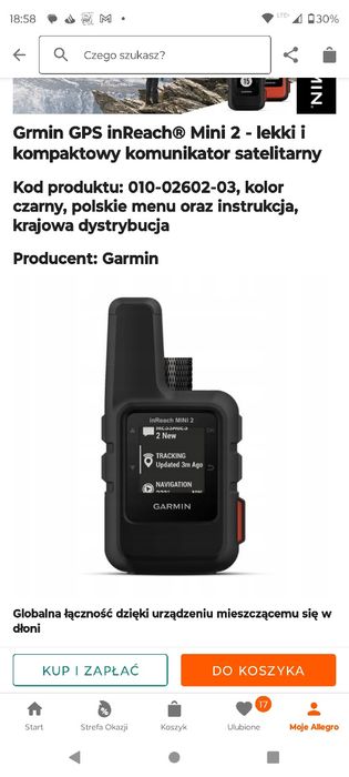 Garmin inreach mini 2