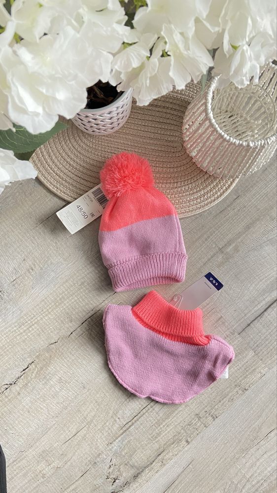Zestaw czapka komin na zime nowe z metka