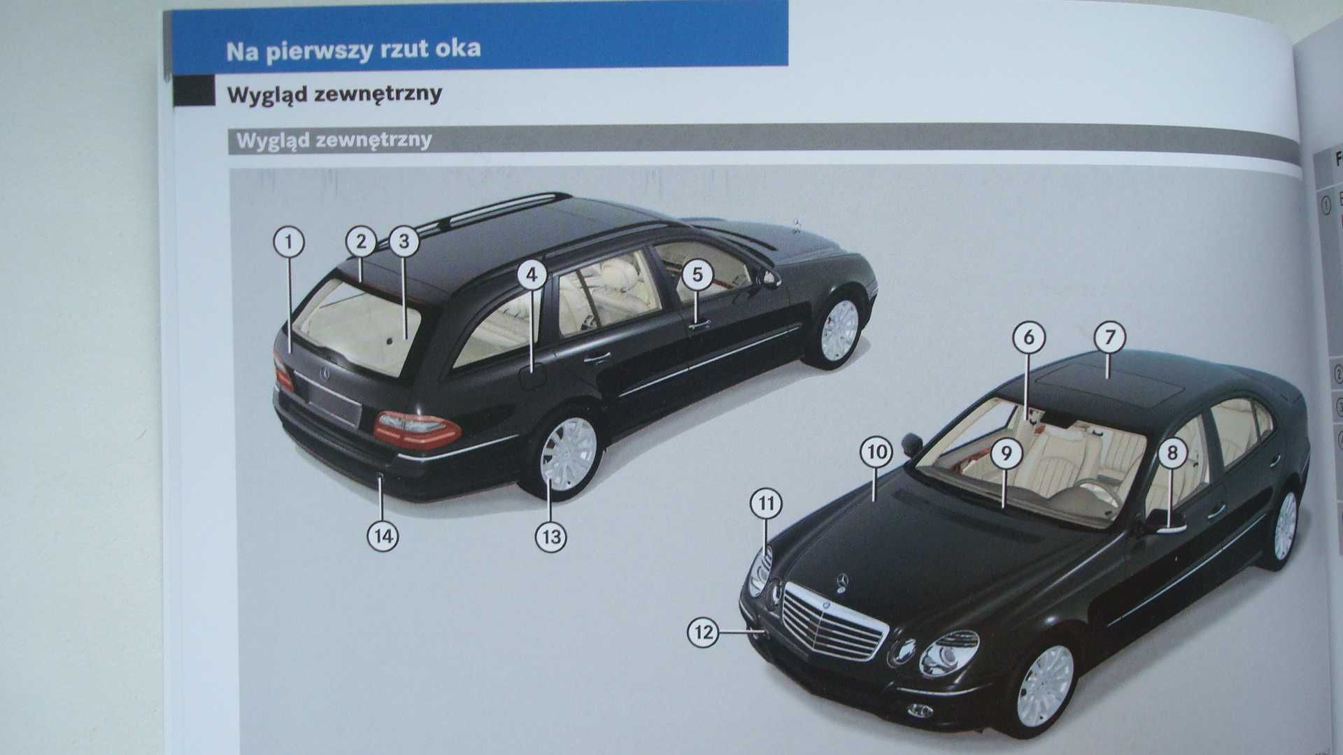 MERCEDES W211 06 -09 książka obsługi Mercedes E Klasa W211 PL kolorowa
