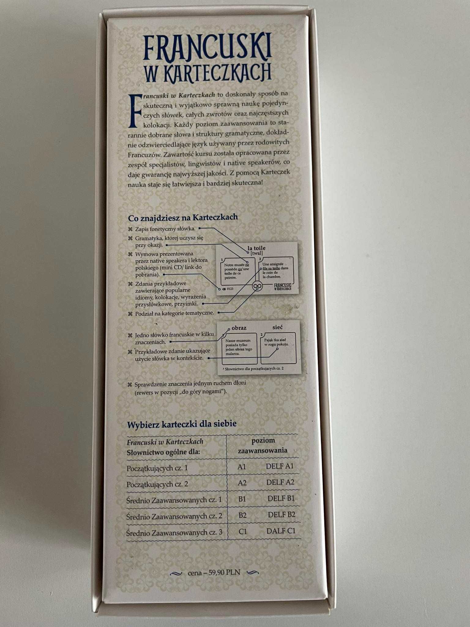 Francuski w karteczkach. Słownictwo dla początkujących. Fiszki