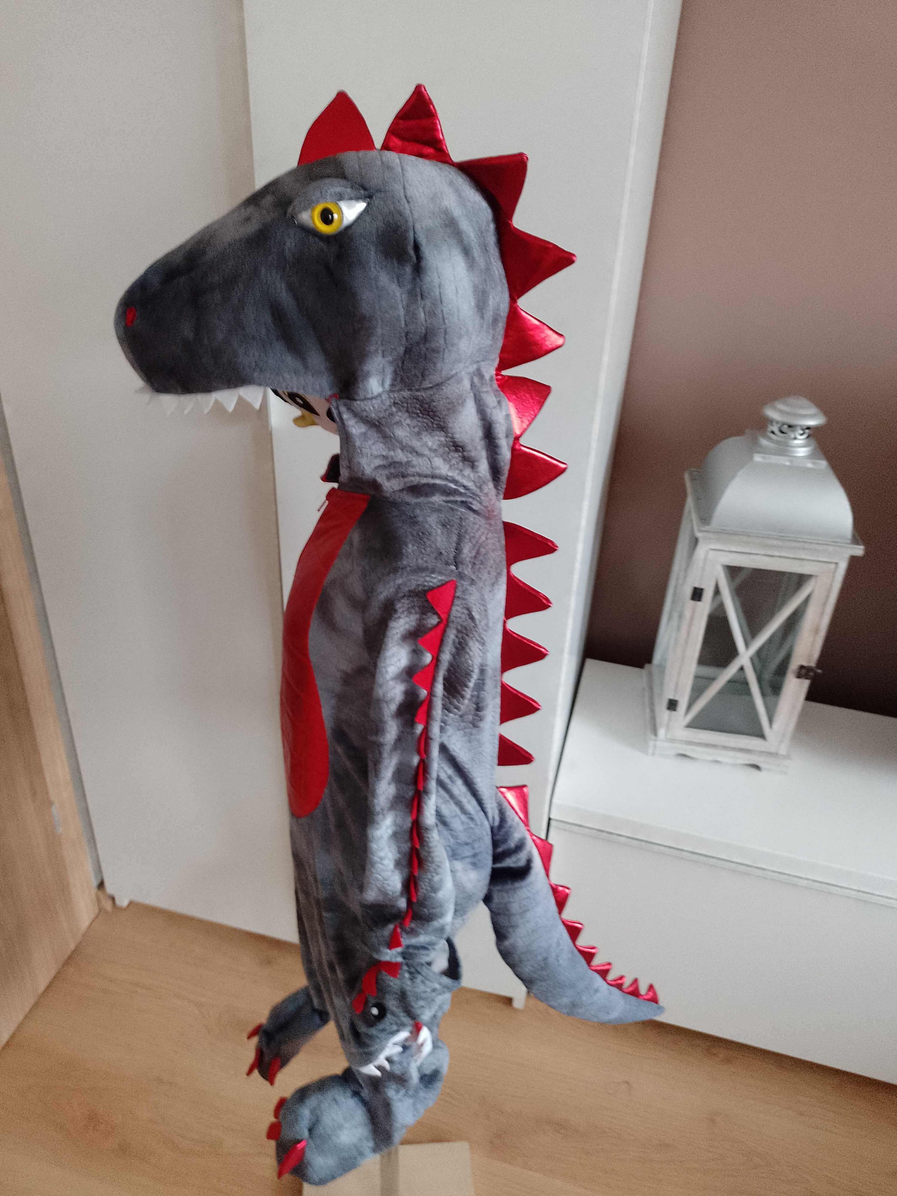 NOWY strój karnawałowy SMOKA DINOZAURA WAWELSKI kostium 92/98 (396)