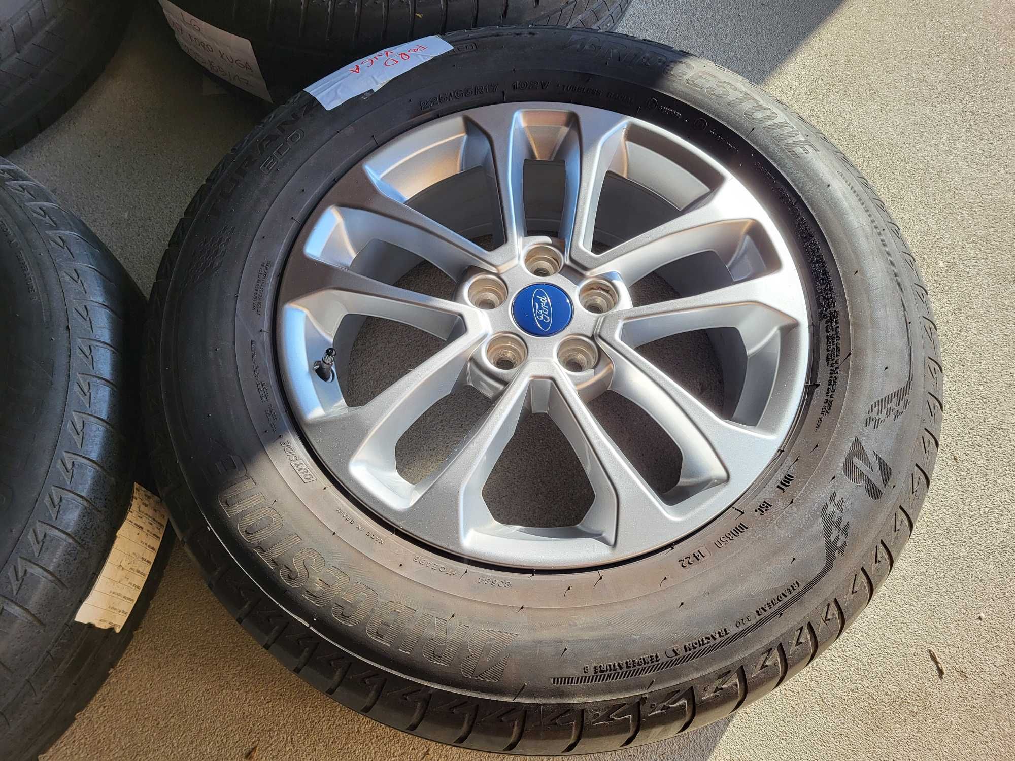[L6] Koła letnie 17 Cali 5x108 Bridgestone 225/65/17 FORD Kuga 22r