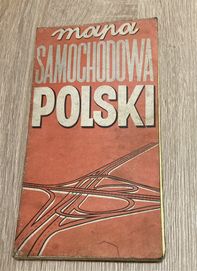 Mapa samochodowa Polski z 1981 r