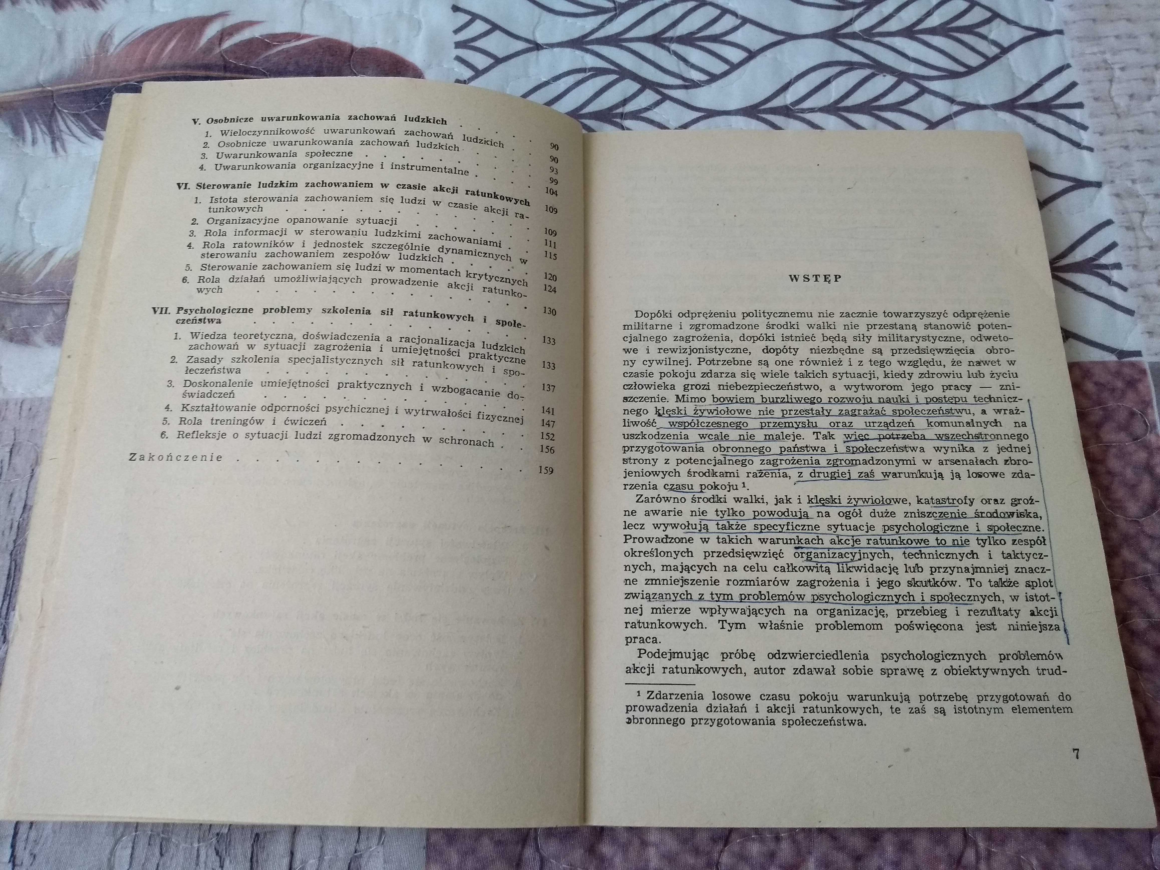 Zarys psychologii akcji ratunkowych, Jerzy Szałek, 1979 rok