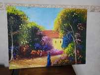 Quadro pintado à mão, pintura mediunica