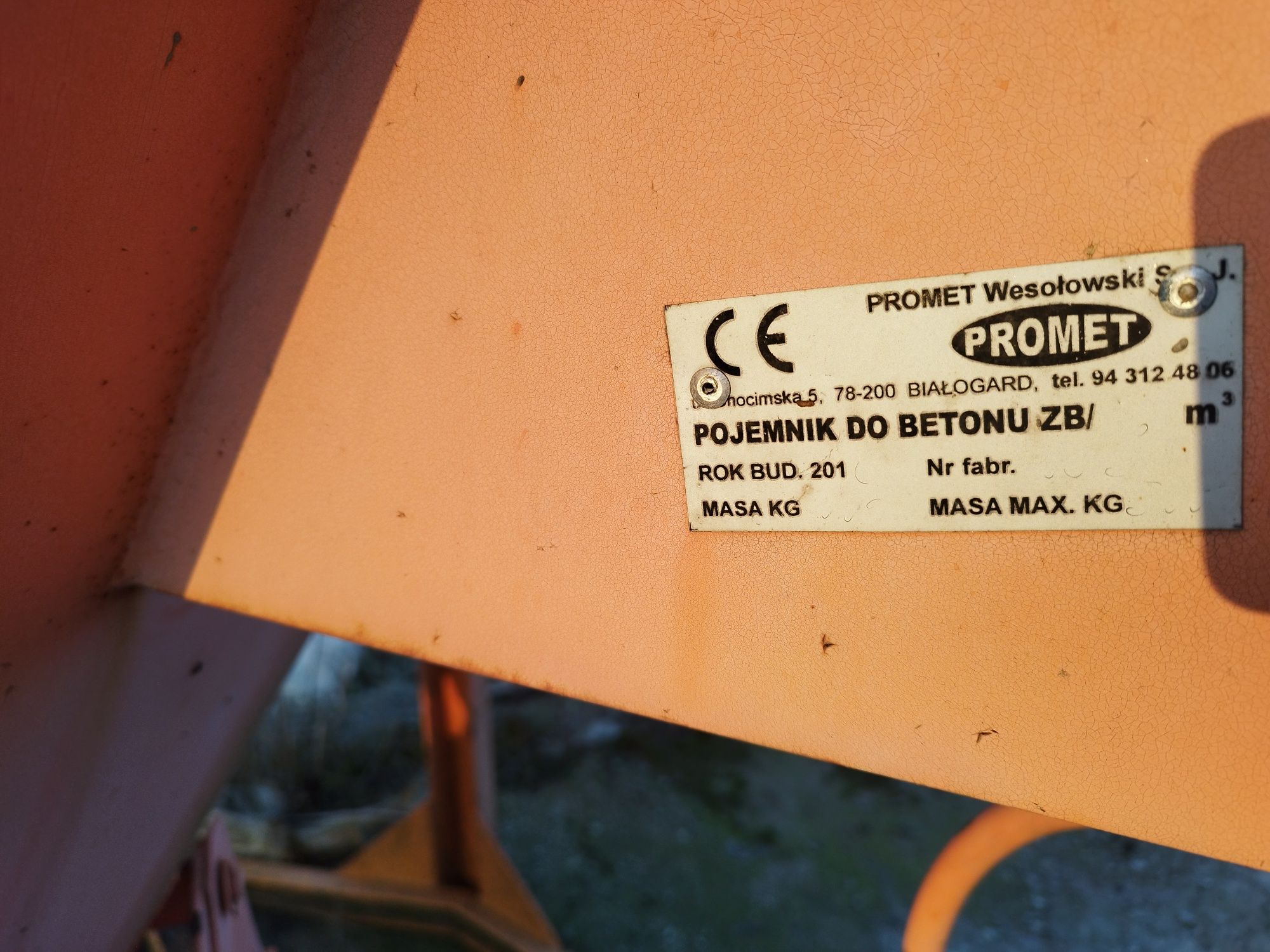 Lej Zbiornik Pojemnik Do Betonu Grucha
