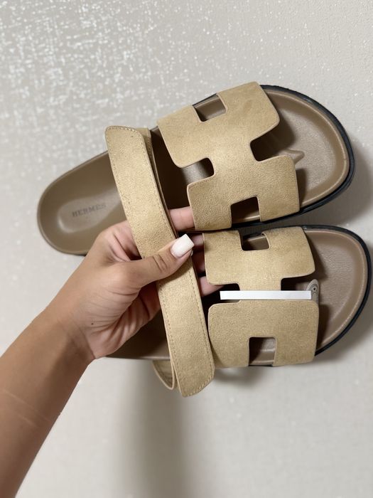 Шльопанці в стилі Herm** повна комплектаці Lux