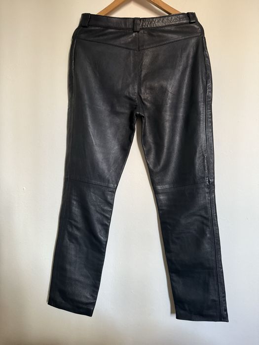 Calcas de pele genuina. Tamanho 38