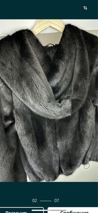 Шубка норкова шуба чорна норочка blek