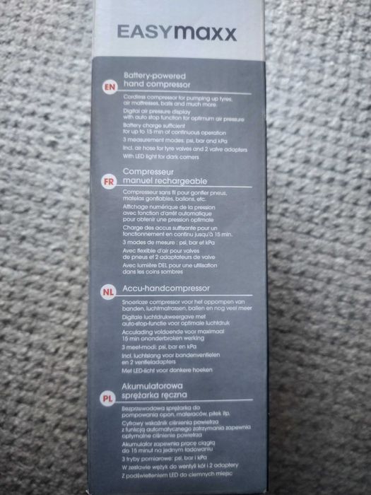 Kompresor ręczny Akku Easymaxx