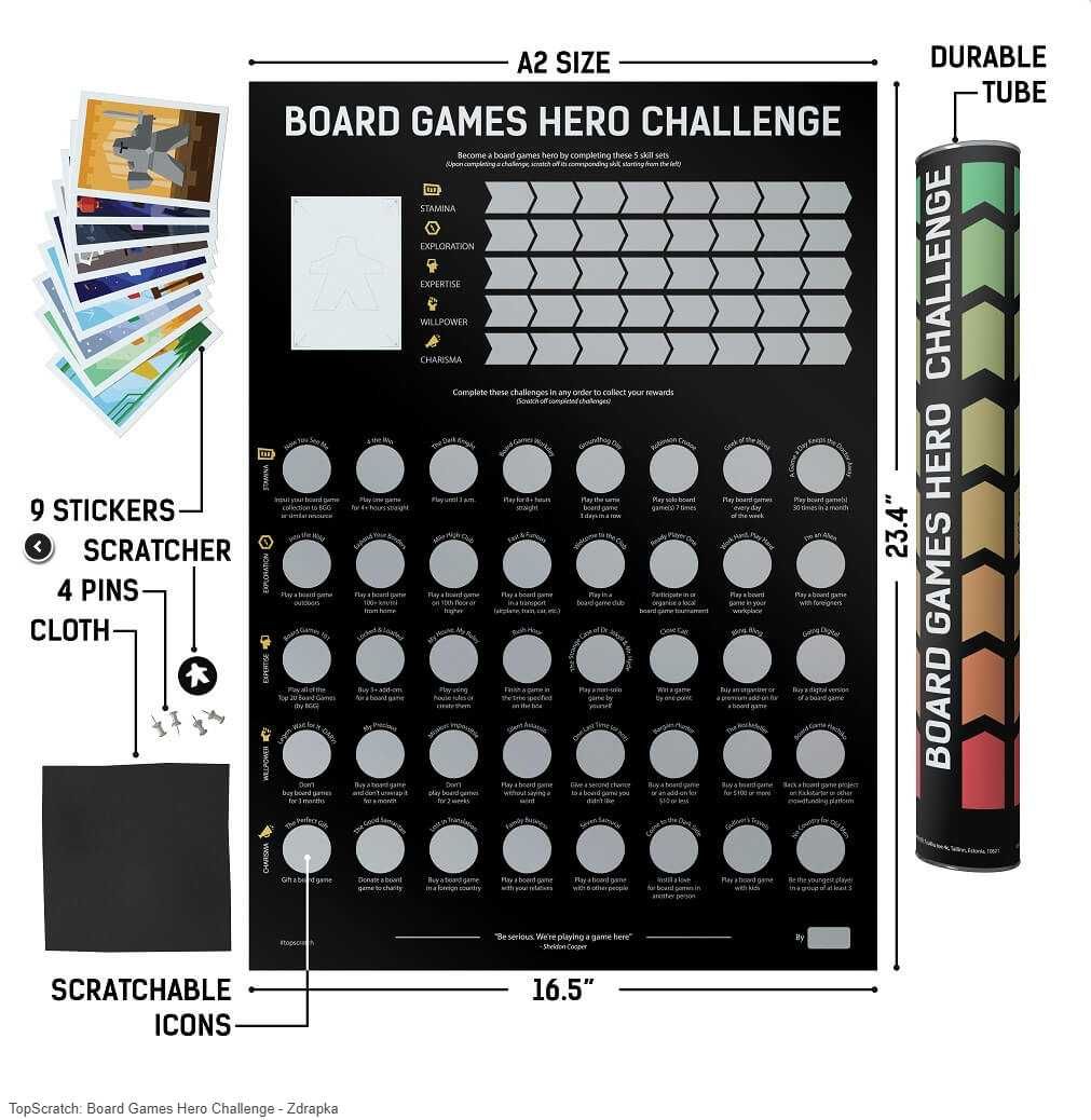 TopScratch: Board Games Hero Challenge - Zdrapka