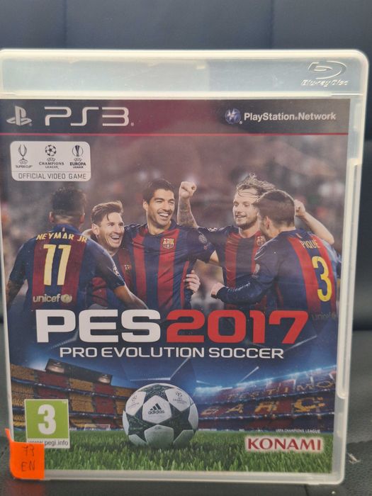 Pro Evolution Soccer 2017 PS3, BDB, Sklep Centrum Grania