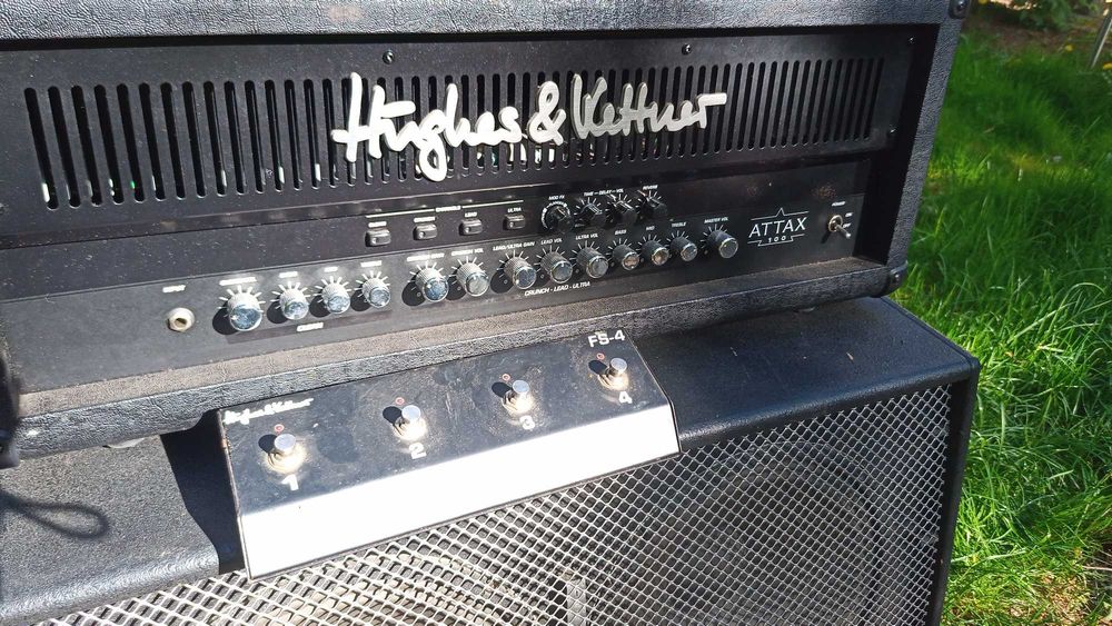 Tylko tydzień Wzmacniacz gitarowy Hugh&Kettner + kolumna 4x12 + switch