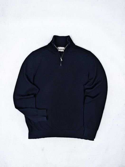 Autograph granatowy sweter 100% wełna merynosa merino XL