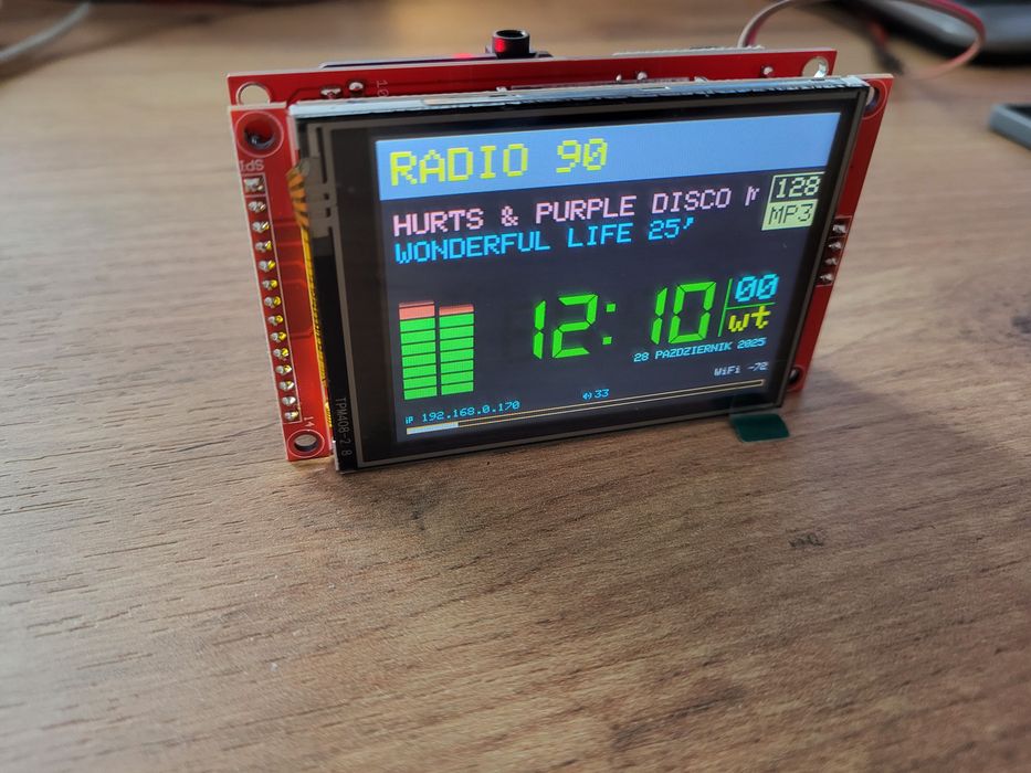 Radio internetowe moduł na esp32s3