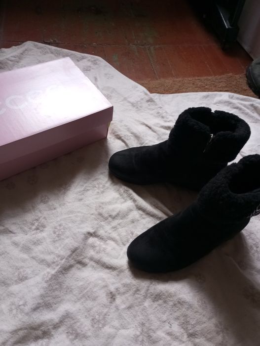 Ботинки женские зимние кожаные полусапожки Италия