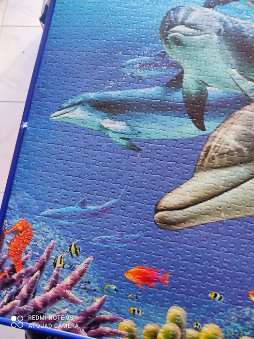 Quadro decorativo grande feito de puzzle