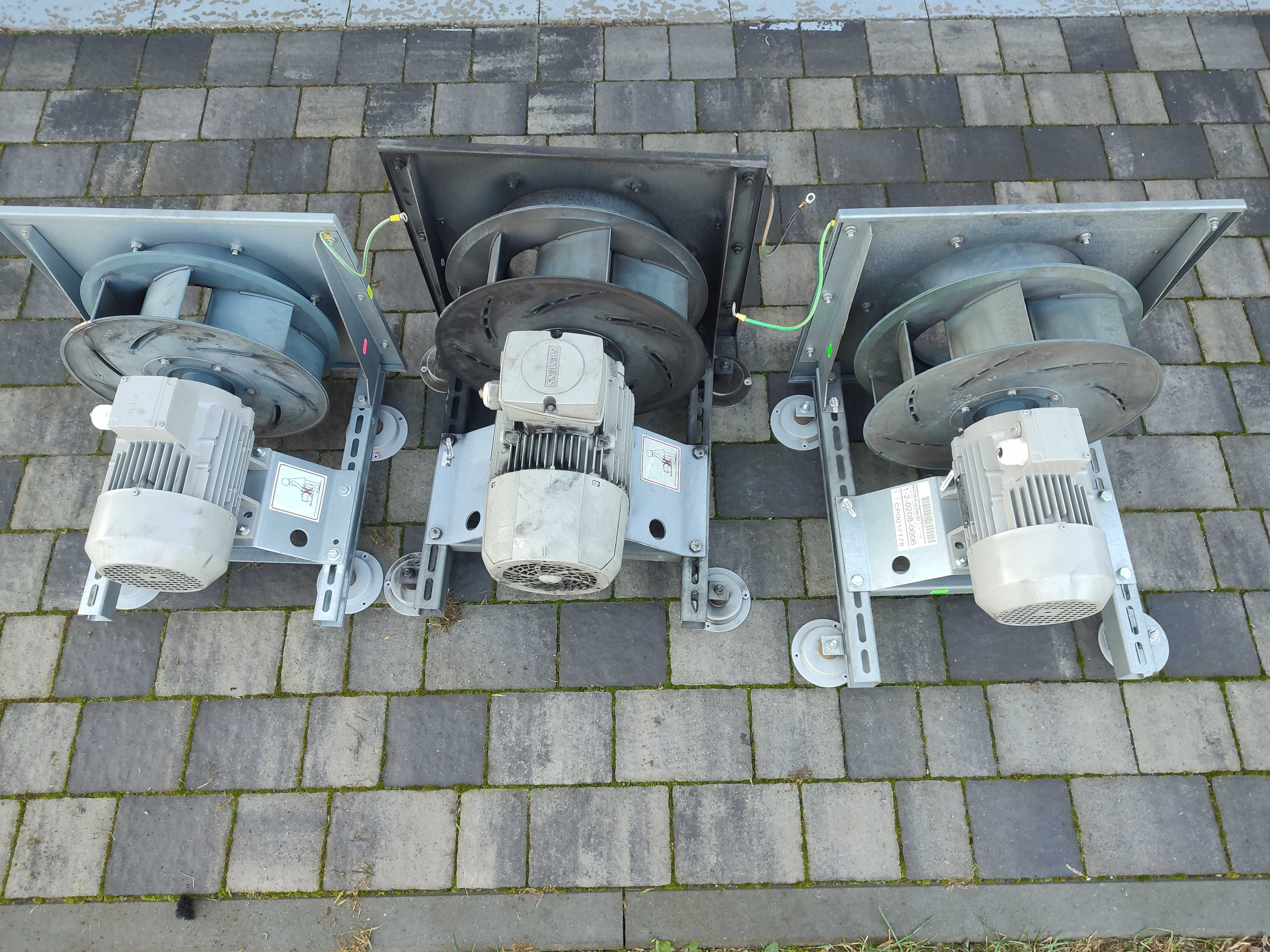 silniki elektryczne wraz z turbinami powietrza wentylatory SIEMENS