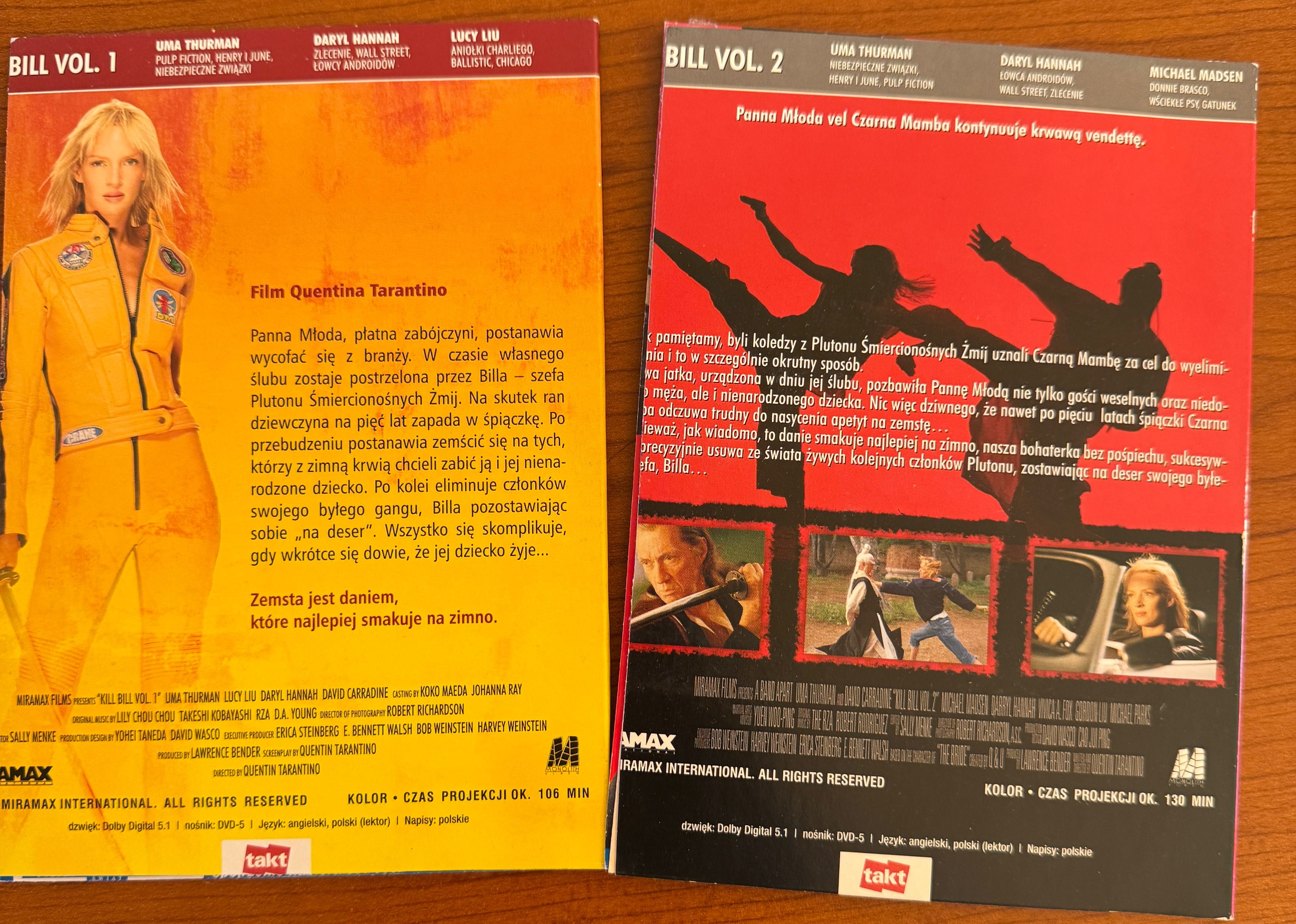 DVD Kill Bill część 1 i 2