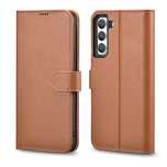 iCarer Haitang Leather Wallet Case skórzane etui do Samsung Galaxy S22