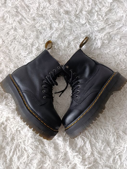 Женские кожаные зимние ботинки Dr. martens jadon fl 1460