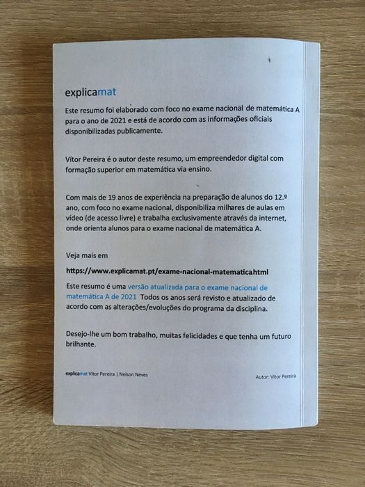 Material de apoio a exame Matemática A 2021 - Explicamat