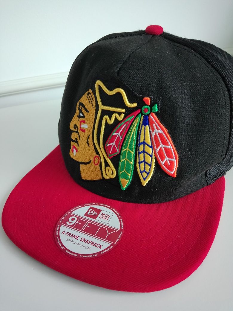 Chicago Blackhawks NHL hokejowa czapka z daszkiem New Era Snapback S-M