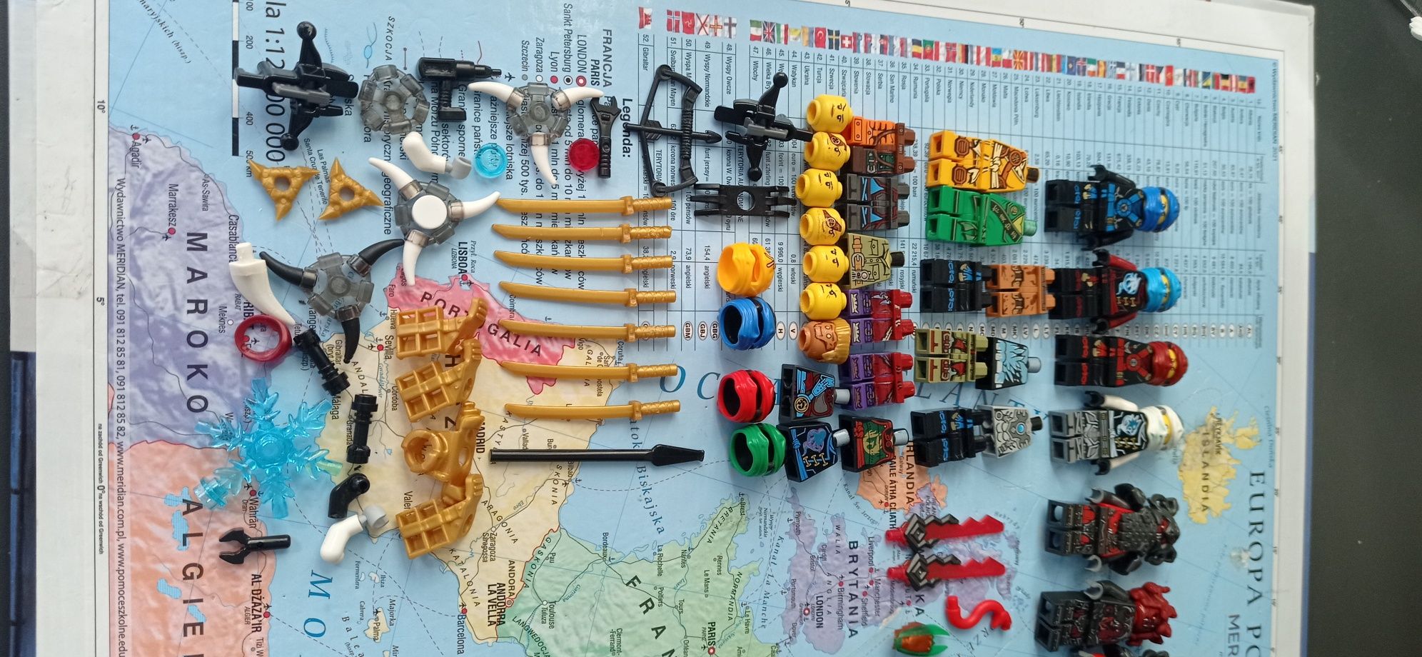 LEGO ninjago, figurki i elementy